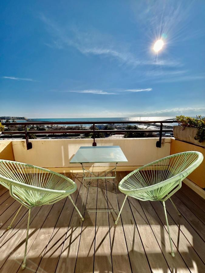 Superbe T2 Avec Terrasse Et Vue Su Mer Quartier Des Quilles A Сет Экстерьер фото
